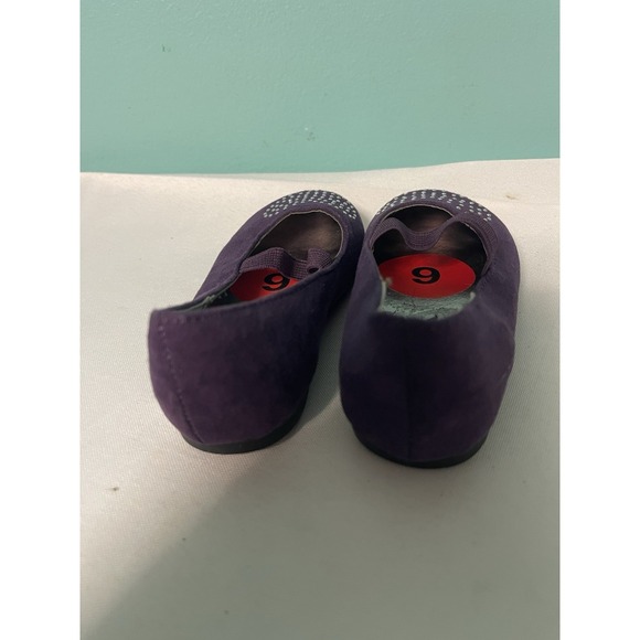 NINA Suede Brown Glitter BALLET FLAT DRESS SHOES Big Girl Size 6 New - Picture 3 of 6